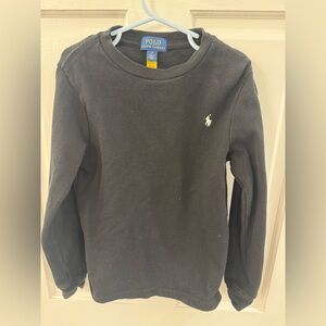 Polo long sleeve shirt black size 7